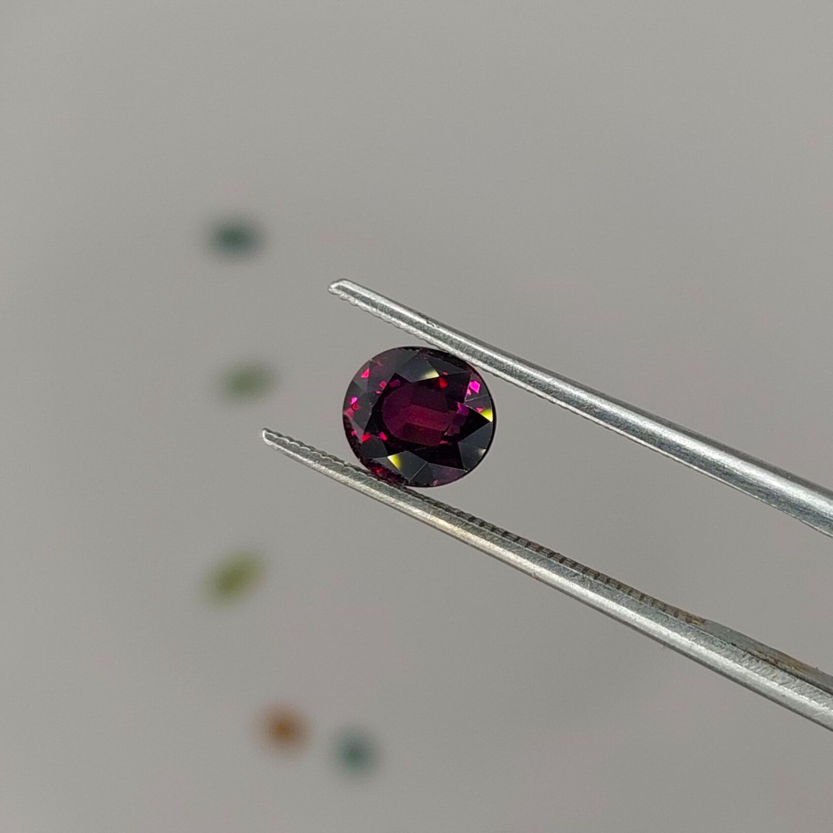 Rare 1.35 Carat Dark Maroon To Red Color Change Sapphire Litnon.com