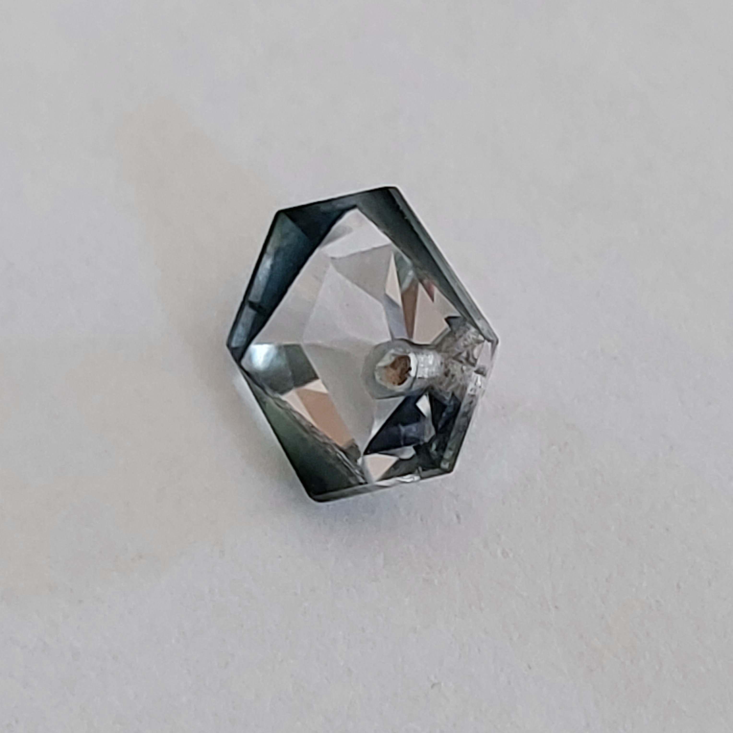 Montana Sapphire with Sapphire Crystal Inclusion 3.42 Carats Litnon.com