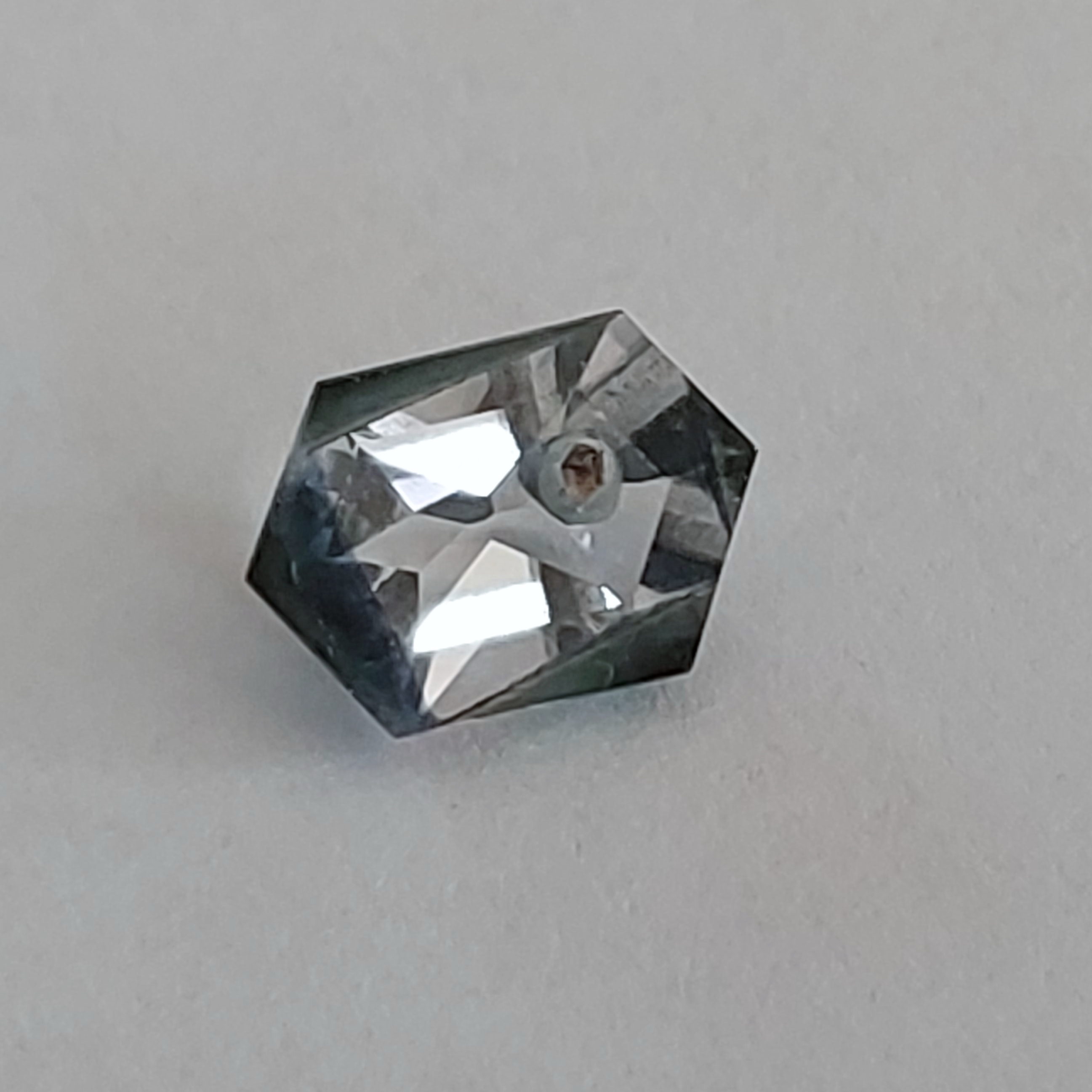 Montana Sapphire with Sapphire Crystal Inclusion 3.42 Carats Litnon.com