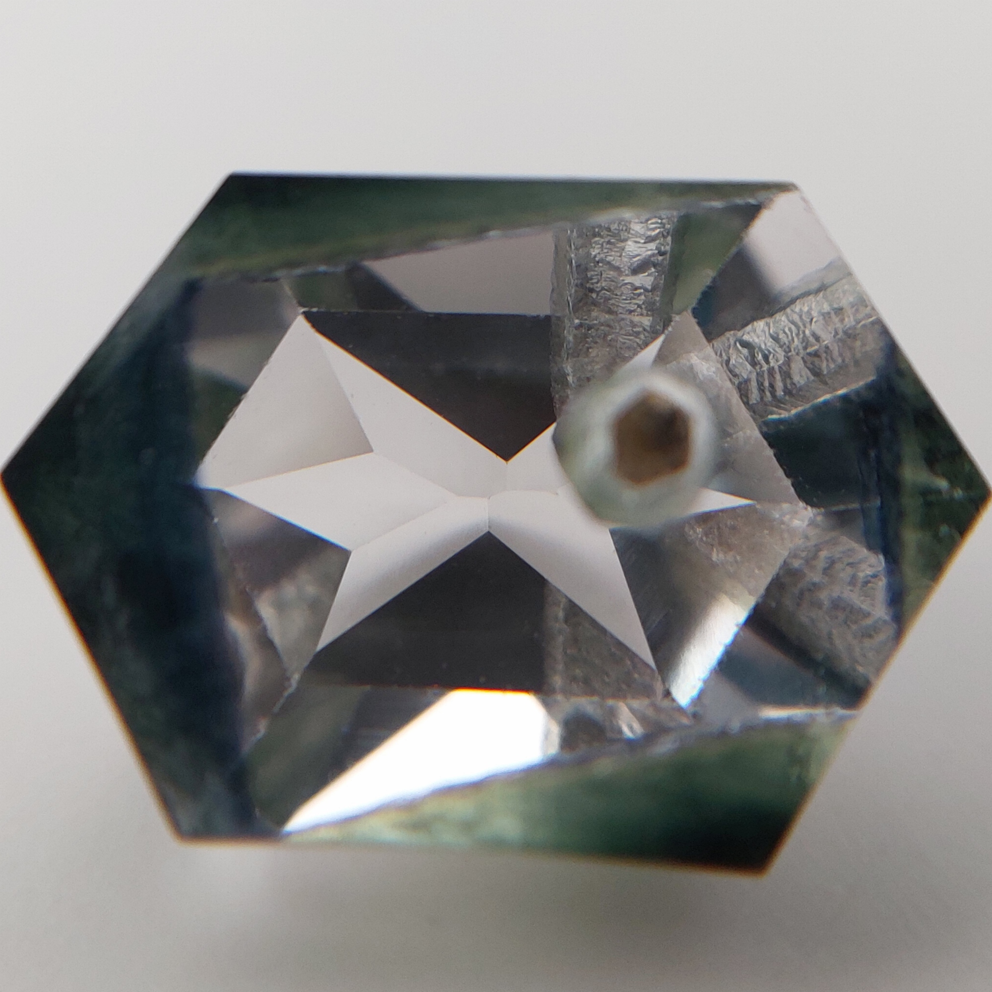 Montana Sapphire with Sapphire Crystal Inclusion 3.42 Carats Litnon.com