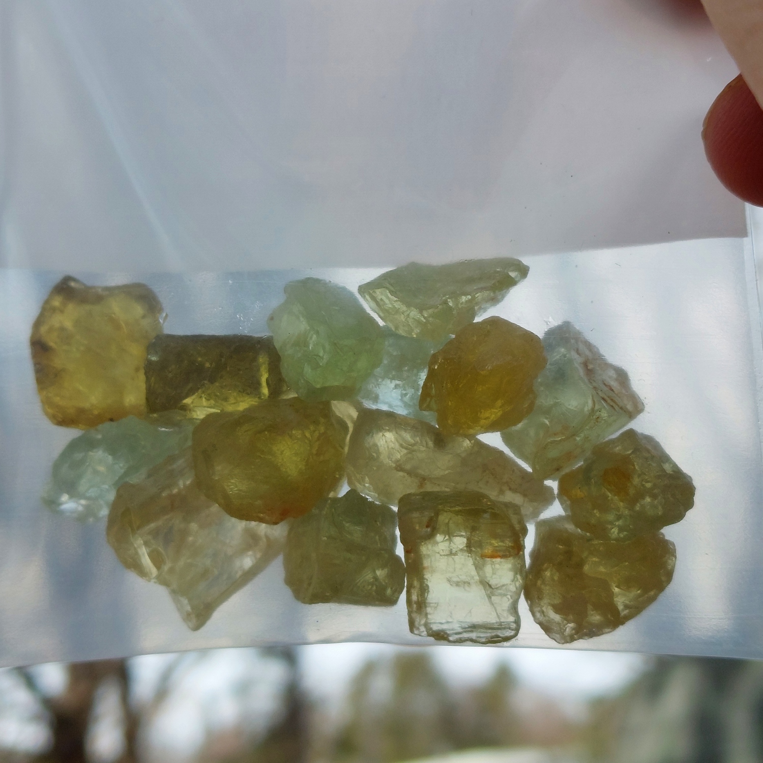 Natural Beryl Facet Rough Parcel Brazil 24.36 Grams  Litnon.com