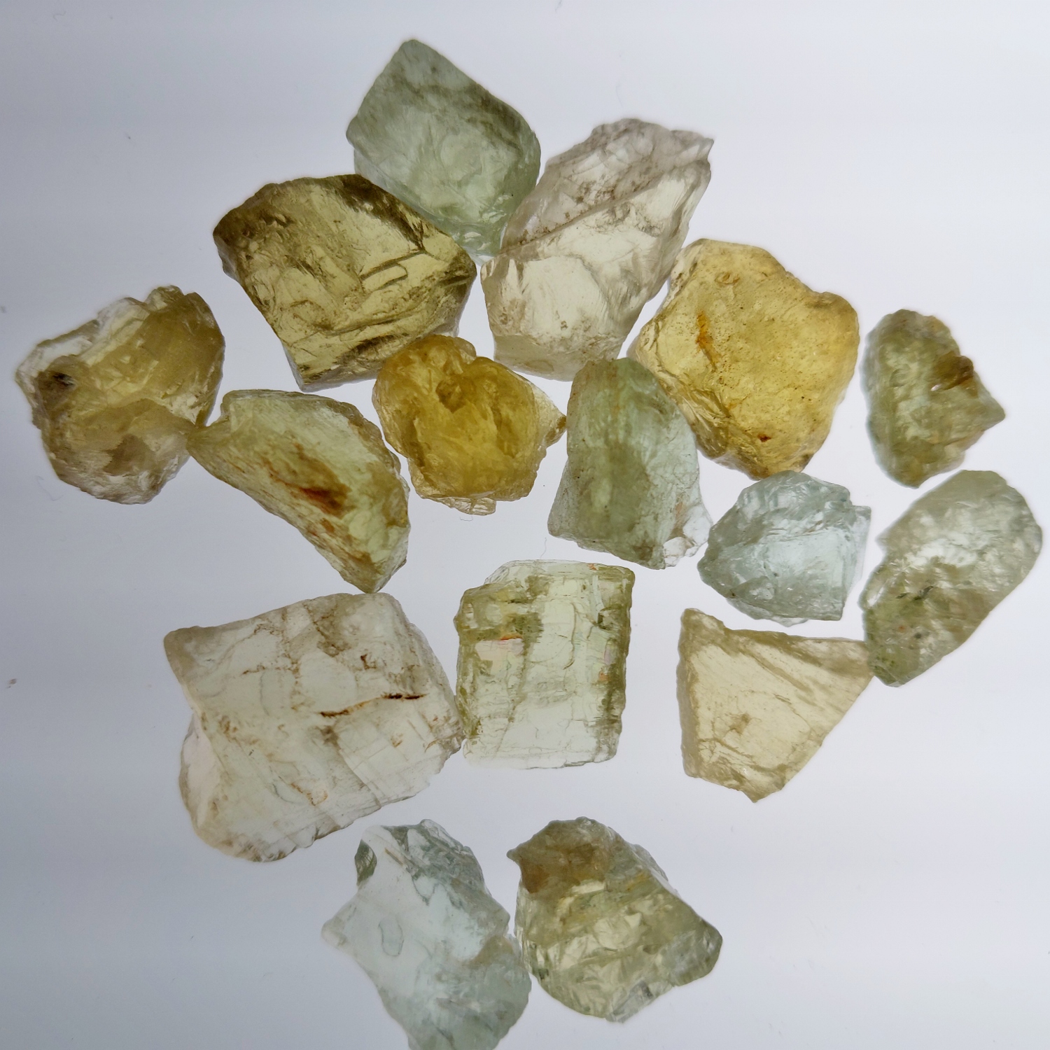 Natural Beryl Facet Rough Parcel Brazil 24.36 Grams  Litnon.com