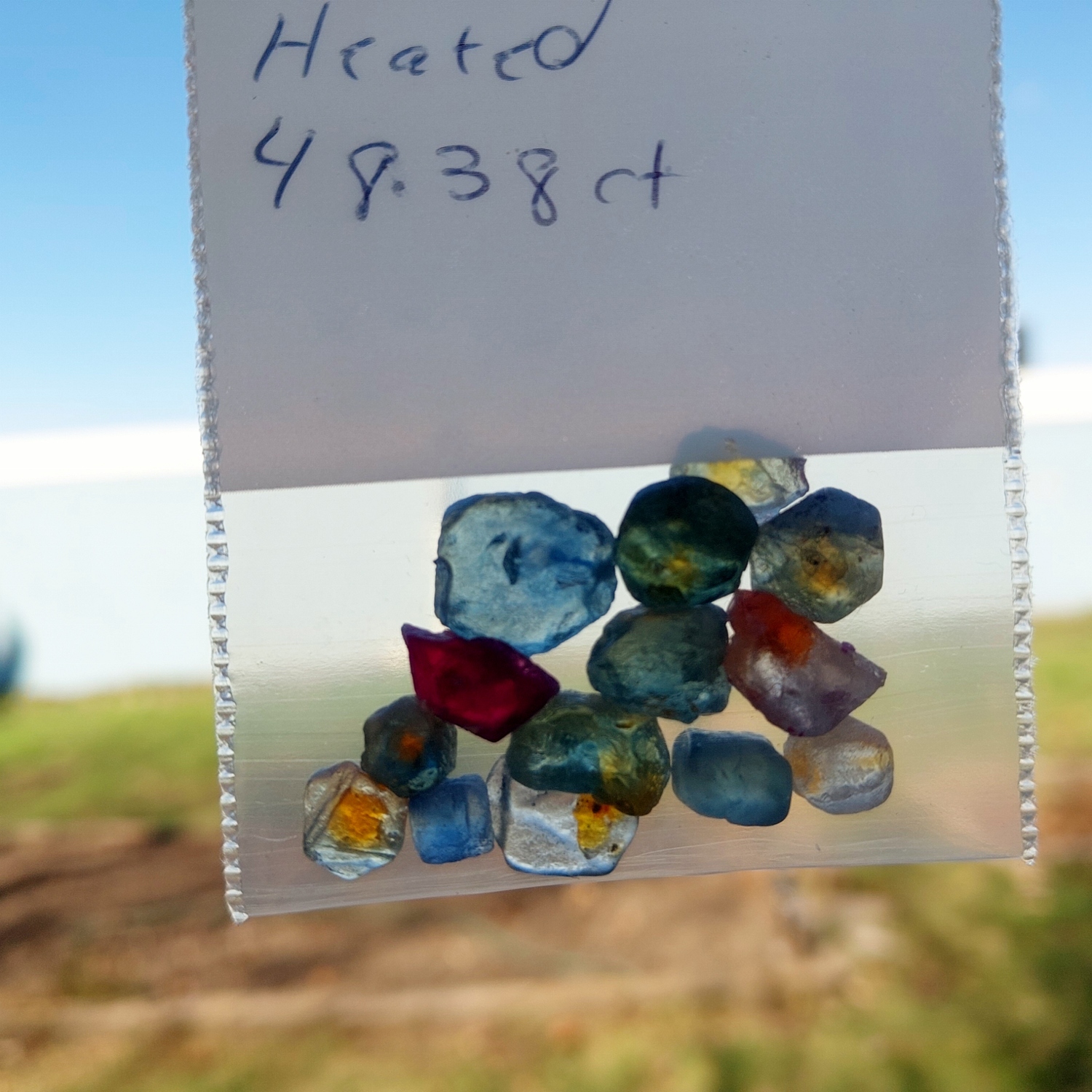 Natural Montana Sapphire Facet Rough 48.38 Carats Litnon.com