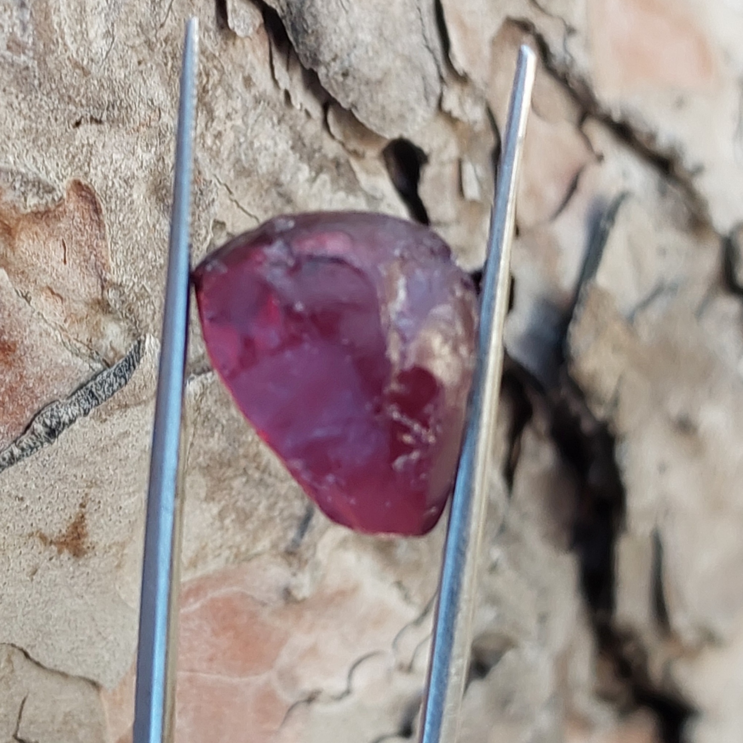 Quality Rhodolite Garnet Facet Rough Tanzania 15.63 ct  Litnon.com