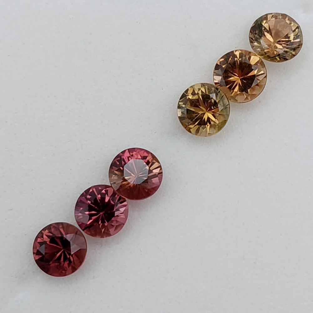 Quality Multi-Color Tourmaline Suite Nigeria 4.5 mm 2.01 Carats Litnon.com