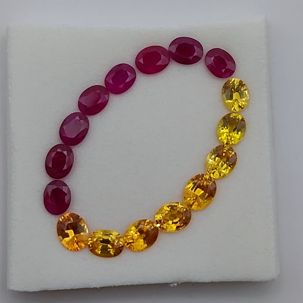 Thai Ruby Montana Sapphire Suite 3.86 Carats  Litnon.com