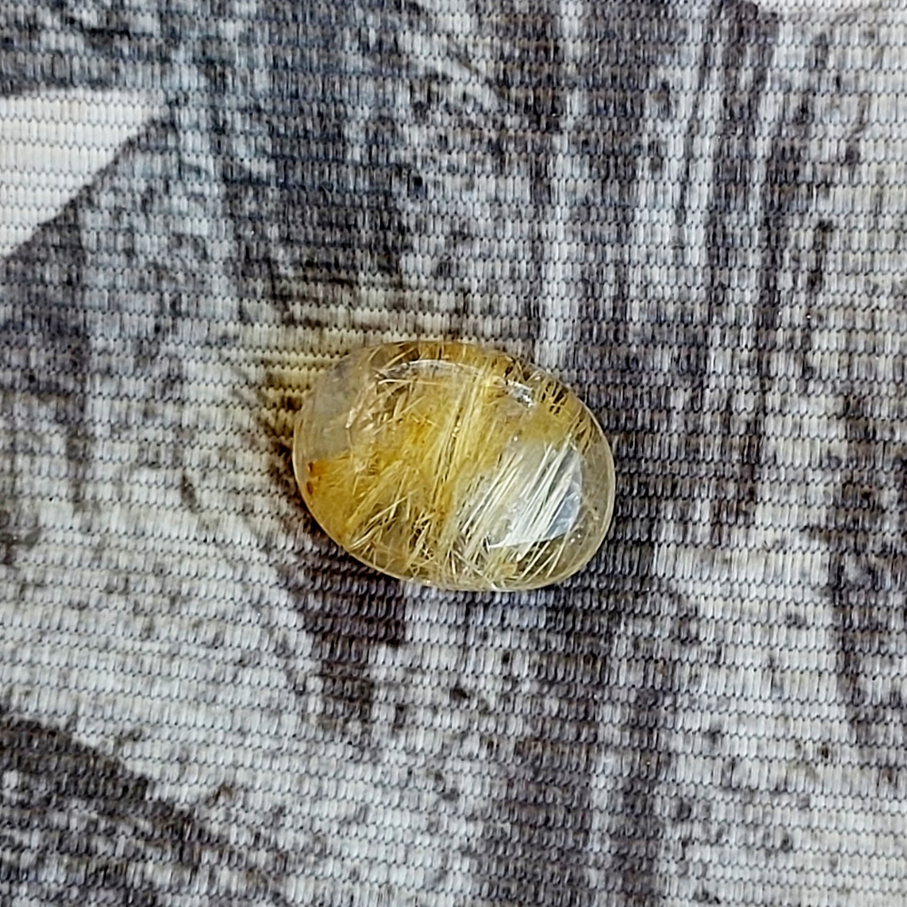 Very Pretty Golden Rutile Quartz Cabochon 6.10 Carats Litnon.com