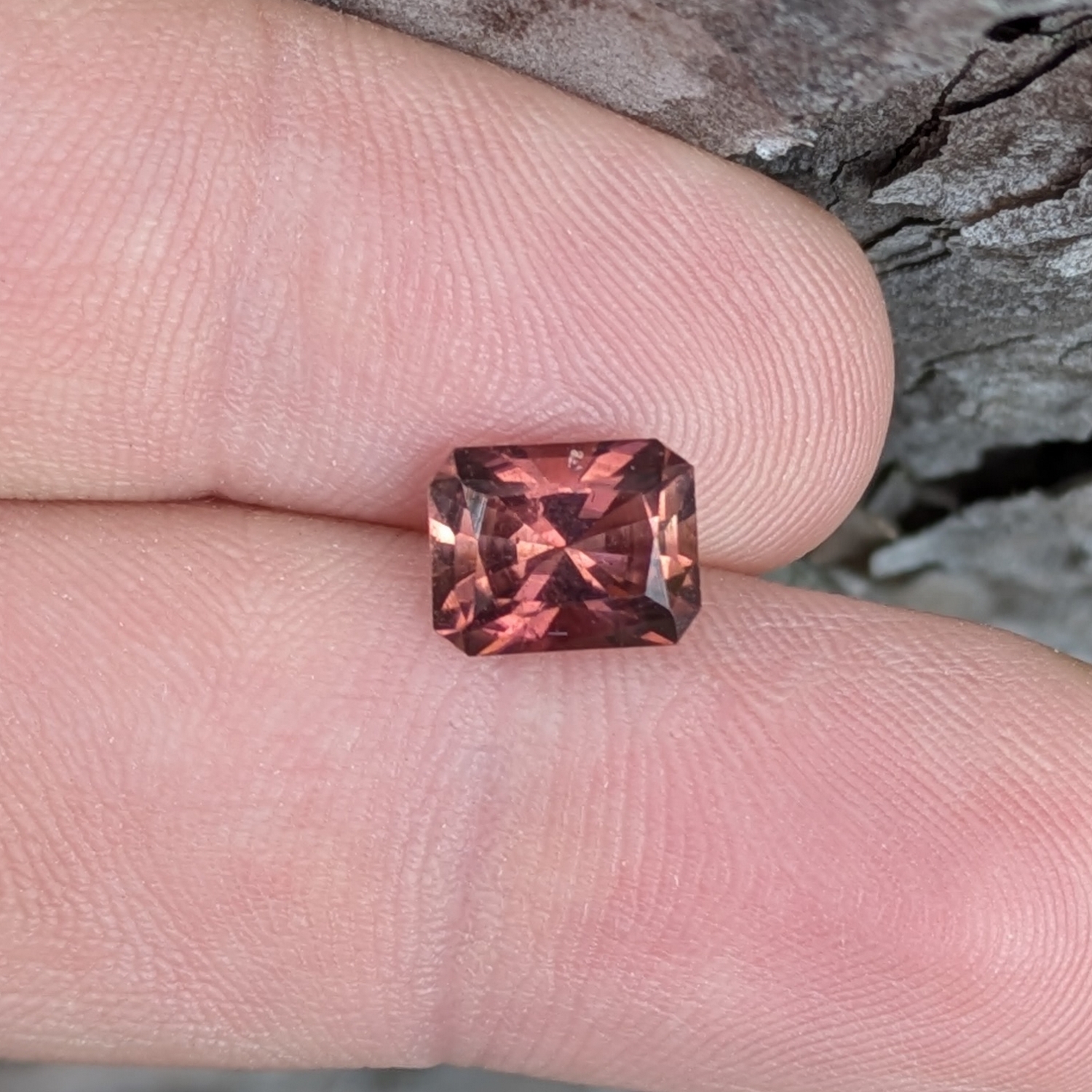 USA Cut Cranberry Red Tourmaline Nigeria 2.27 Carat Litnon.com