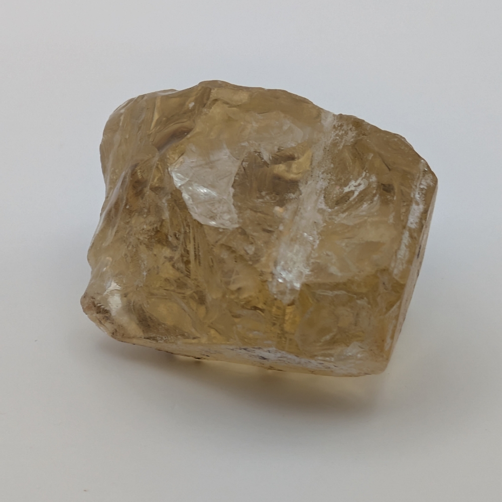 Huge Straw Yellow Heliodor Beryl Facet Rough 58 Grams Litnon.com