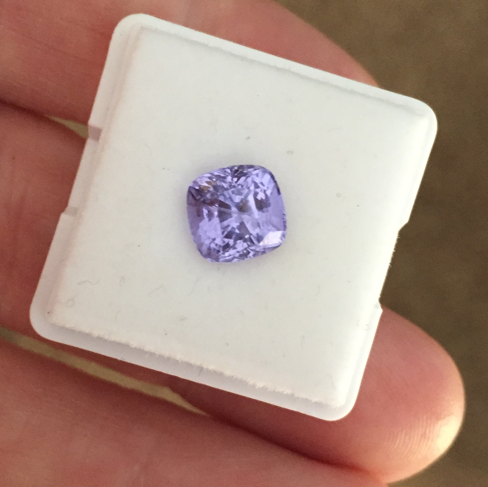 Bright Gem! Rare Blue To Lilac Purple Burmese Spinel 3.13 Carats Litnon.com