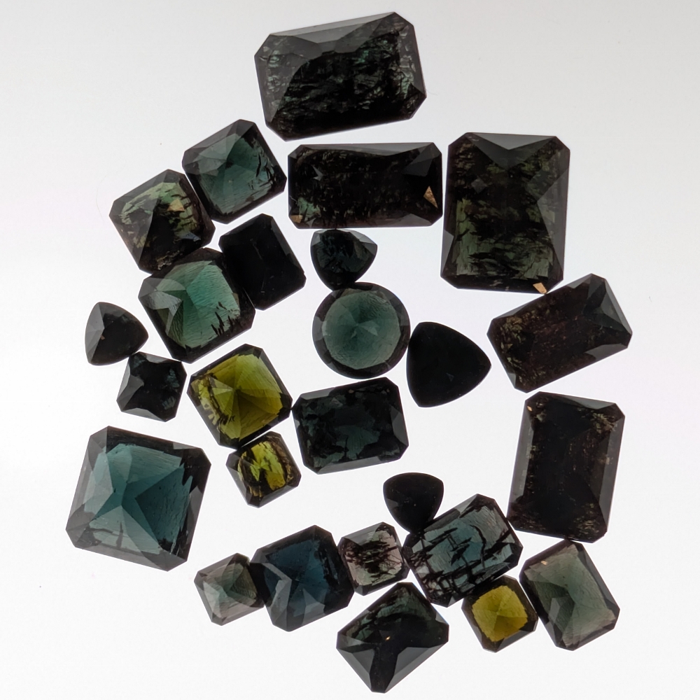 Closeout! Too Dark  Multi Color Tourmaline Lot 60.11 Carats Litnon.com