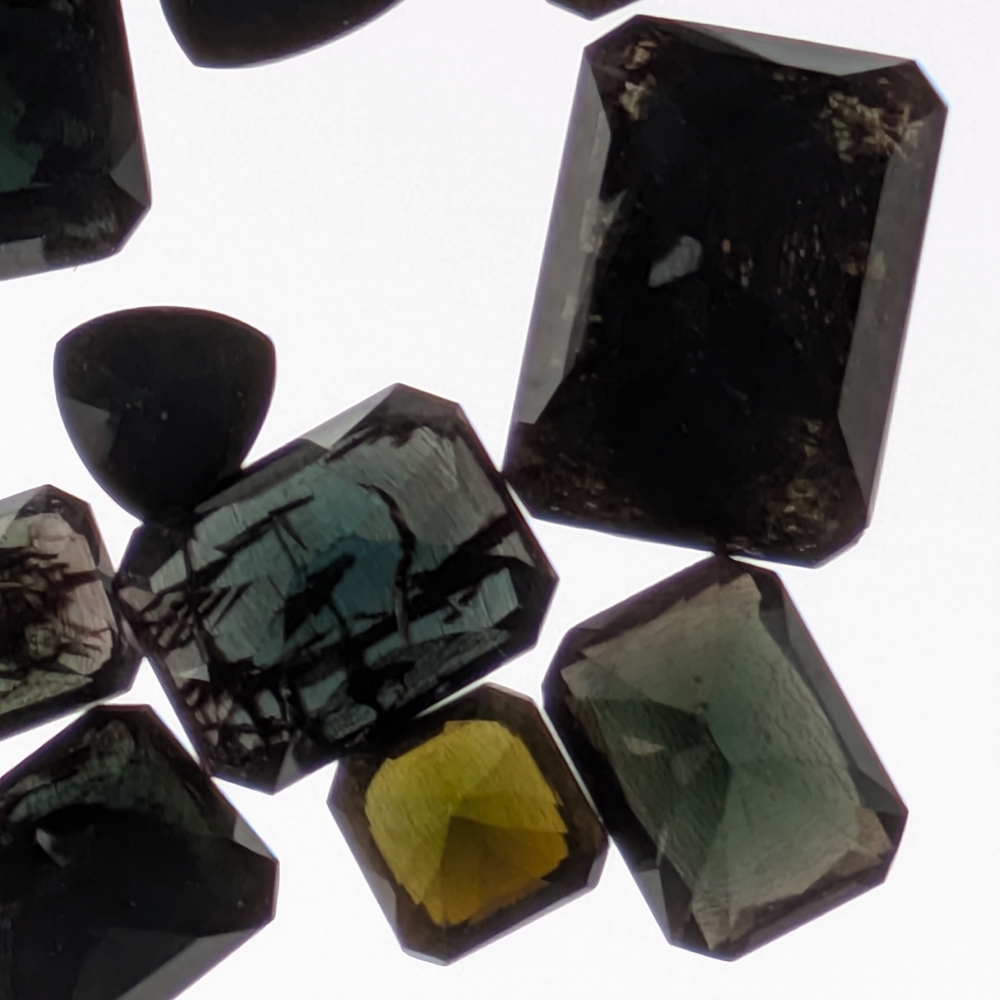 Closeout! Too Dark  Multi Color Tourmaline Lot 60.11 Carats Litnon.com