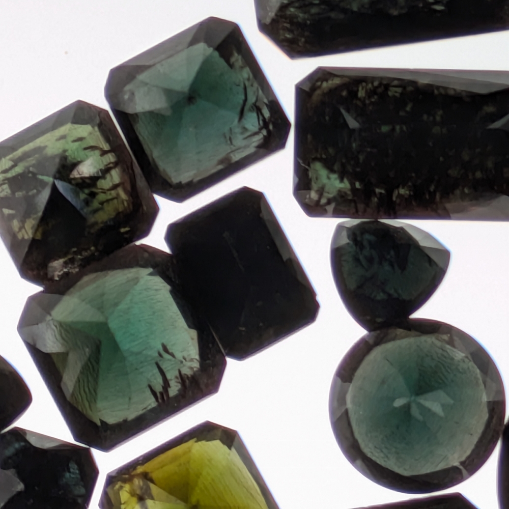 Closeout! Too Dark  Multi Color Tourmaline Lot 60.11 Carats Litnon.com