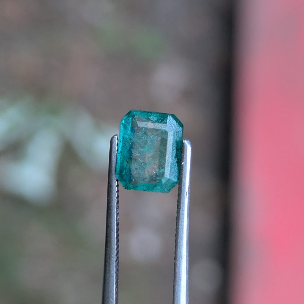 Natural Bright Fine Green Colombian Emerald 0.70 Carats Litnon.com