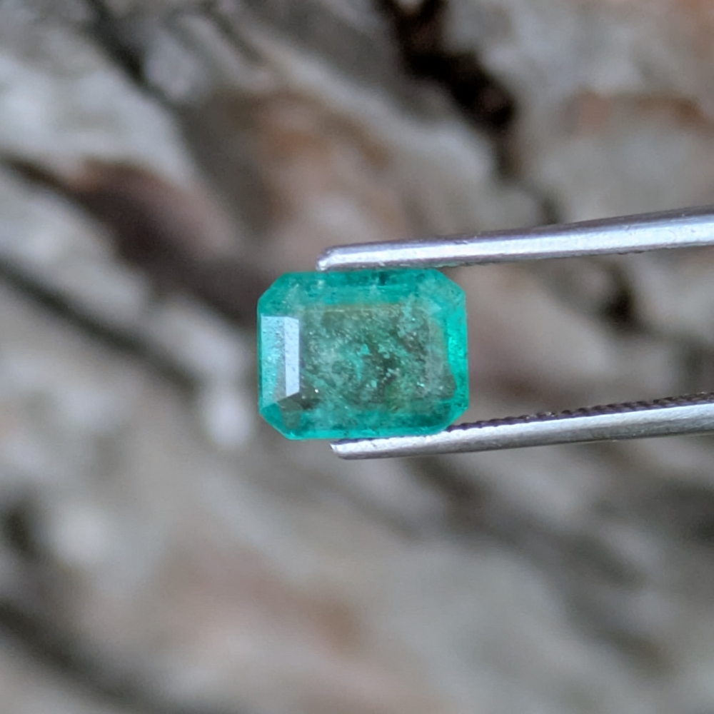 Natural Bright Fine Green Colombian Emerald 0.70 Carats Litnon.com