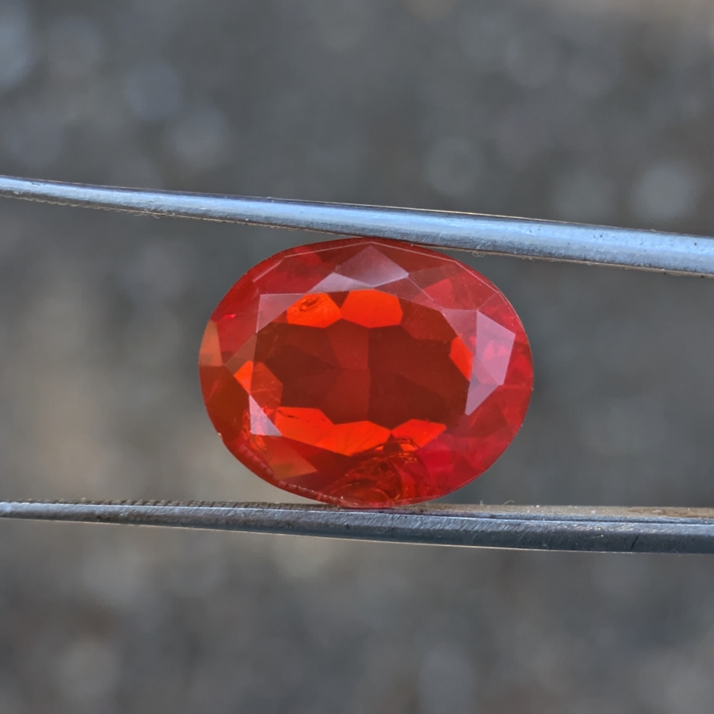 Fine Color Orange Mexican Fire Opal 5.34 Carats Litnon.com