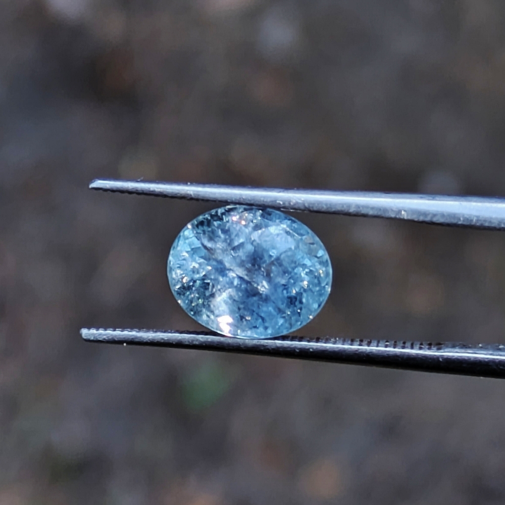 Well Cut Light Blue Montana Sapphire 3.43 Carats Litnon.com