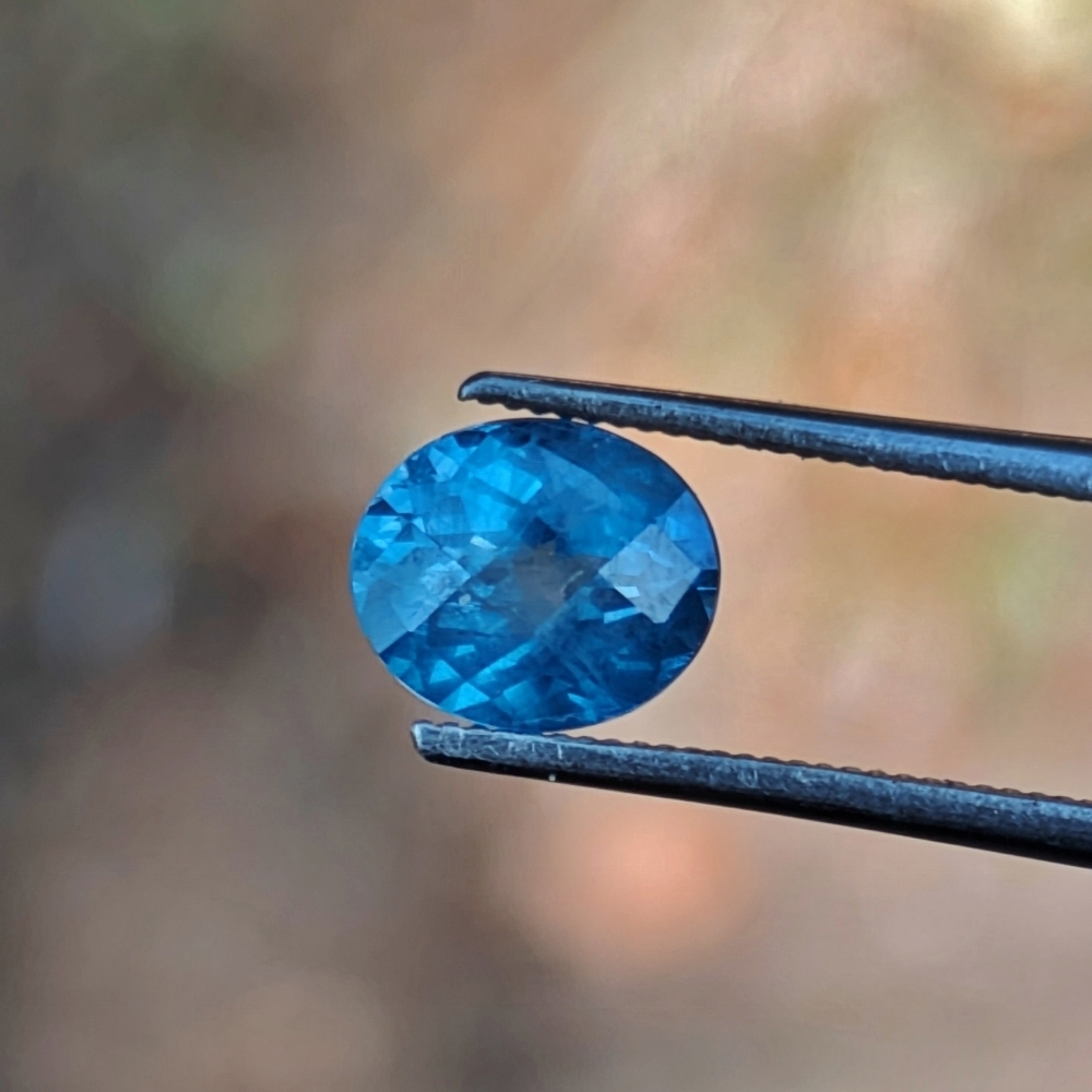 Natural Corn Flower Blue Montana Sapphire 1.23 Carats Litnon.com