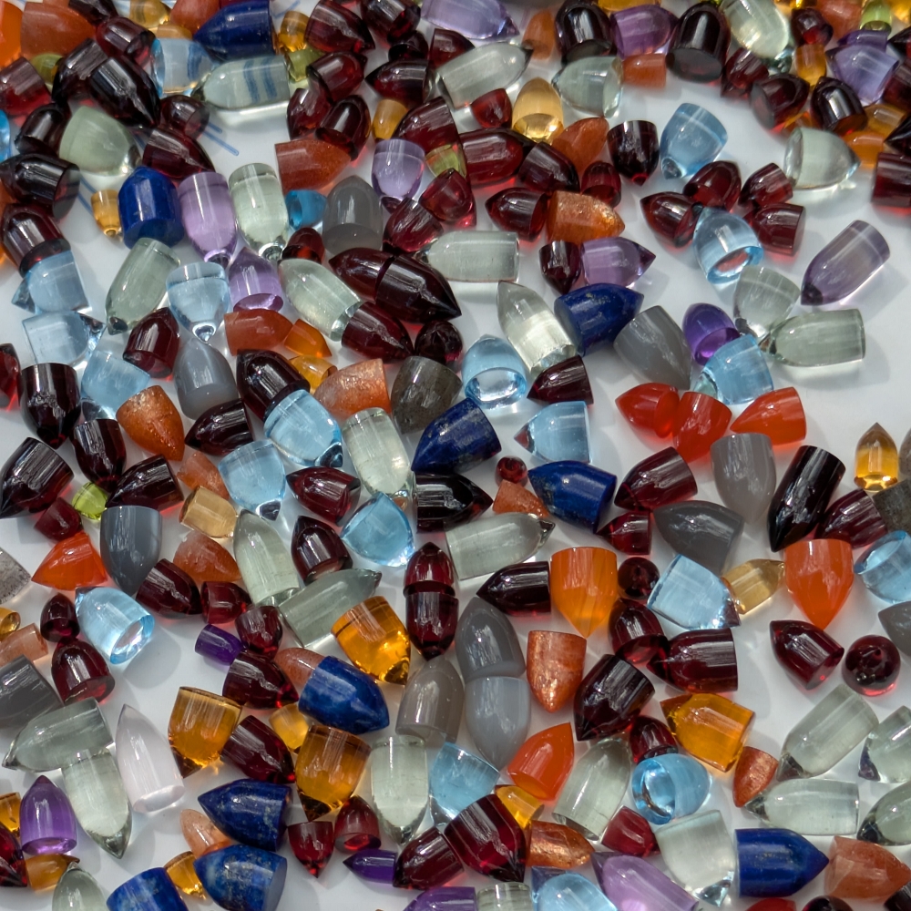 Premium Grade Mixed Lot Gemstone Bullet Cabs 700 Carats Litnon.com