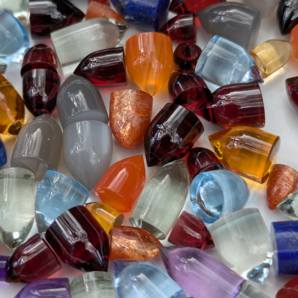 Premium Grade Mixed Lot Gemstone Bullet Cabs 700 Carats Litnon.com
