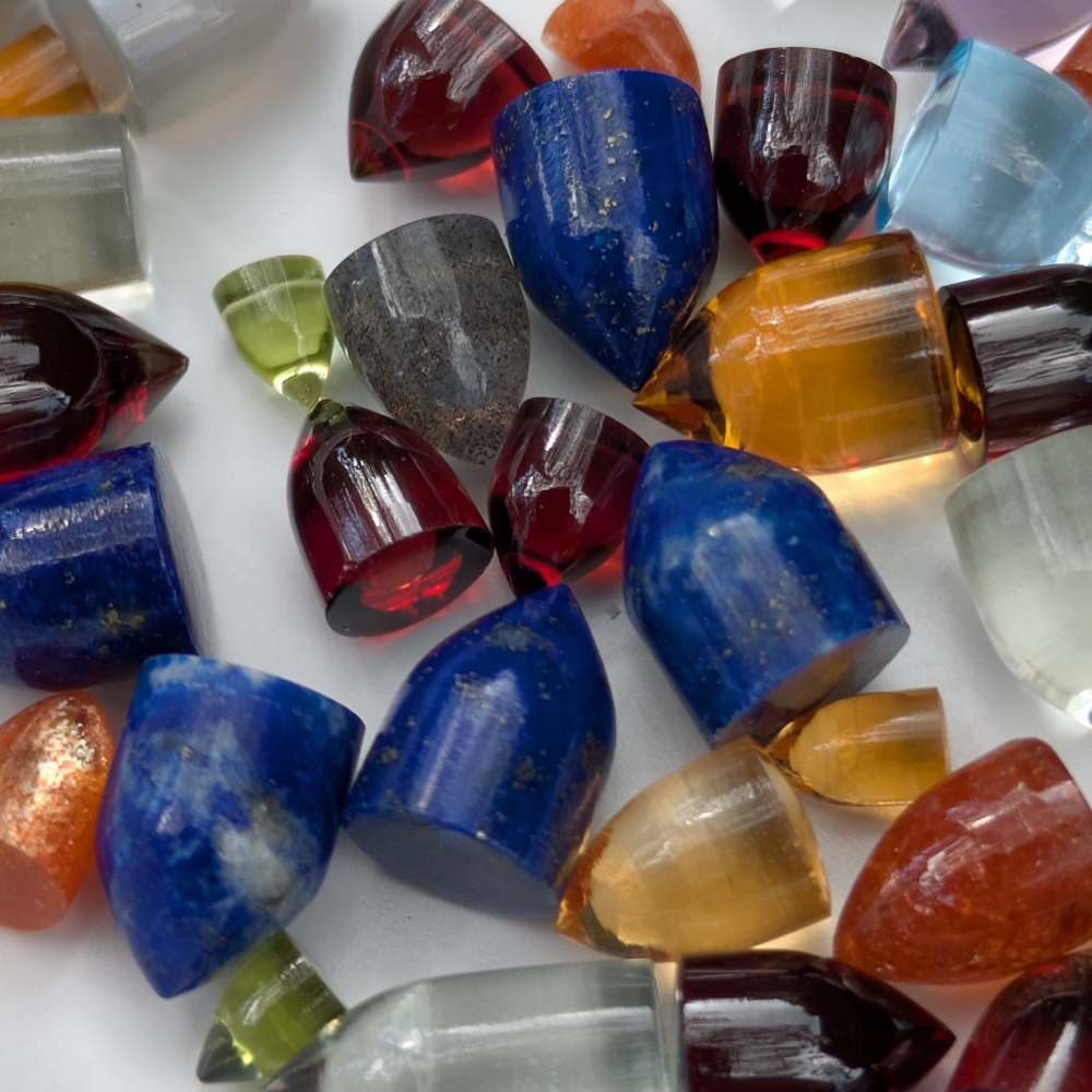 Premium Grade Mixed Lot Gemstone Bullet Cabs 700 Carats Litnon.com