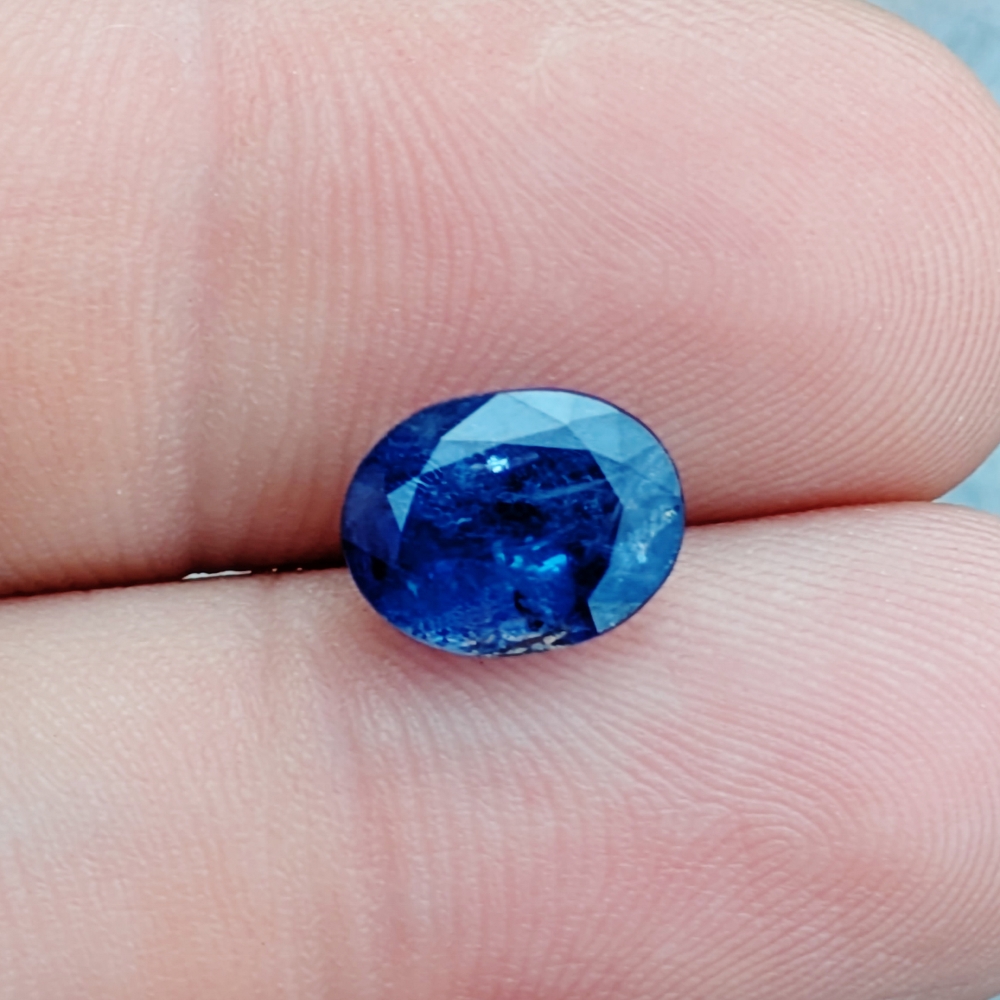 Deep Color Royal Blue Natural Sapphire Ceylon 3.49 Carats Litnon.com