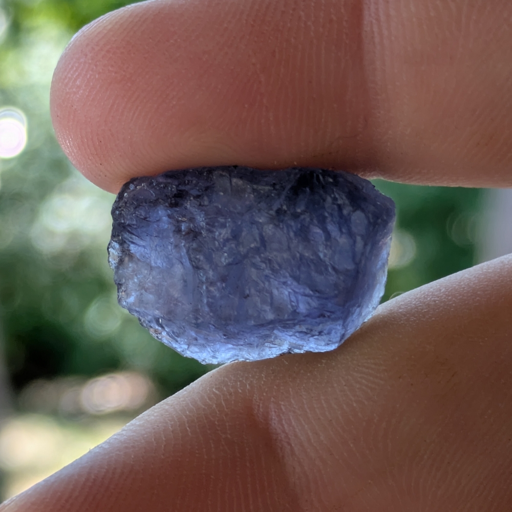 Purple Blue Tanzanian Cordierite - Iolite Facet Rough 18.93 Carats Litnon.com