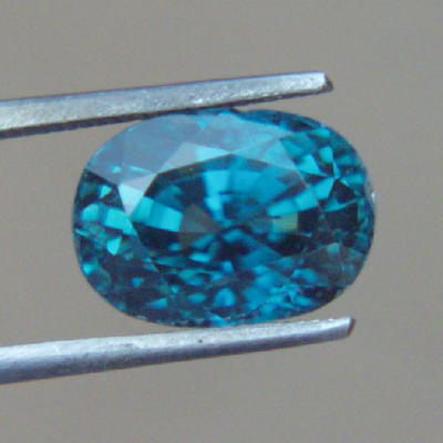 Top Gem Color Cambodian Blue Zircon 6.56 ct  Litnon.com
