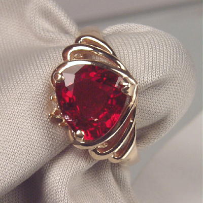 Beautiful Rubelite Tourmaline 14 kt Ring  Litnon.com