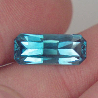 Top USA Cut Aqua Blue Color Tourmaline Afghanistan 5.53 ct.  Litnon.com