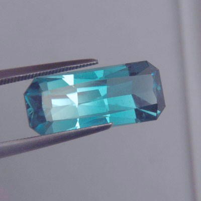 Top USA Cut Aqua Blue Color Tourmaline Afghanistan 5.53 ct.  Litnon.com