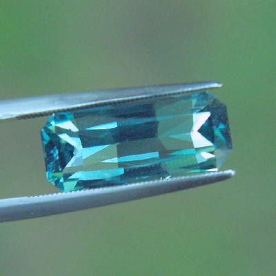 Top USA Cut Aqua Blue Color Tourmaline Afghanistan 5.53 ct.  Litnon.com