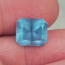 Strong Blue Rare Color Aquamarine Afghanistan 6.02 ct 