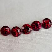 Rare Arizona Chrome Pyrope Ant Hill Garnets 6 pcs 4mm Rounds 