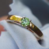 NR Top Quality Russian Demantoid Garnet 14kt Ring 
