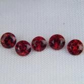 Rare Arizona Chrome Pyrope Ant Hill Garnets 5 gems 