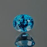 Special Color and Quality Blue Zircon Cambodia 6.55 ct 