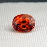 Color and Fire Mandarin Spessartite Garnet 3.02 ct 