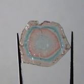 Rare colors Natural Tourmaline Slice Brazil