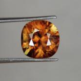 USA Cushion Cut Brilliant Color Pakistan Sphene 4.25 ct 