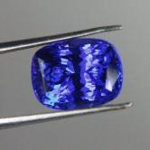 Color and Quality Cushion Cut Blue Tanzanite 7.84ct 