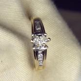 Estate Ladies 14 KT Diamond Engagement Ring 