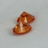 Special Color Best Mandarin Garnet Pair 4.84 ct tw 