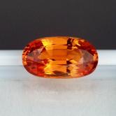 Color Gem Orange Mandarin Garnet Nigeria 3.84ct 