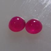 Fine Color Natural South East Asia Ruby Cab Pair 4 mm 