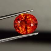 Color and Fire Spessartite Garnet Nigeria 3.13 ct 