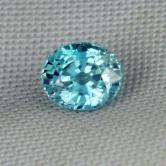 Brilliant Natural Blue Zircon Cambodia 1.47 ct 