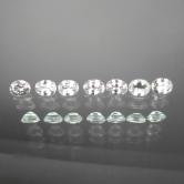 Native Cut White Ceylon Sapphire Oval Lot 
