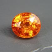 Glowing Color Neon Orange Spessartite Garnet 3.40 ct 