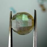 Rose Cut Cabochon Labradorite Pair Finland 8.94 ct twGLI